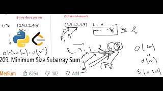 209. Minimum Size Subarray Sum | LeetCode