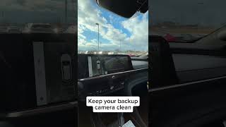 🚗💦 Keep your view crystal clear! #ToyotaTech #ClearVision #BackupCamera #Toyota