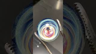 Molten Glass or a Mini Universe 🔮🔥 The Science Behind Cosmic Glass! #Glassblowing #PhysicsOfLight