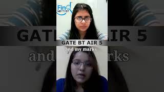 GATE BT Topper On Her GATE Score #biotechnology #iit #btech #mtech