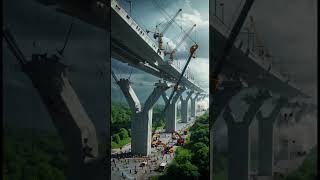 Bridge COLLAPSES During Construction! Engineers Couldn’t Believe It! #MegaProjectFail #ViralShorts