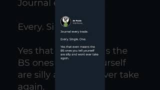 Journal. Every. Trade #forextrading #smartmoneyconcepts #tradingtips