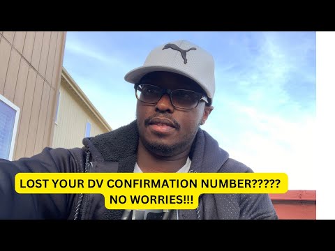 LOST DV LOTTERY CONFIRMATION NUMBER?? || WHAT TO DO NEXT !!!!!