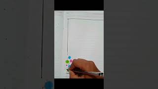 2 easy border design #shorts #border #color #youtubeshorts