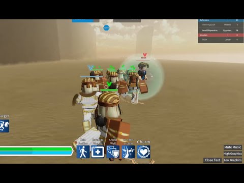 Exploiter Vs Egyptian Dancers ROBLOX WARLORDS