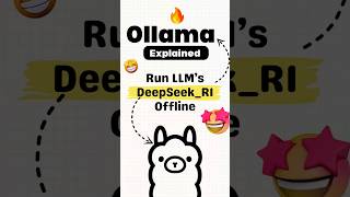 Run DeepSeek without Internet 🔥| Run AI Models Offline, Without Internet | Ollama Explained #shorts