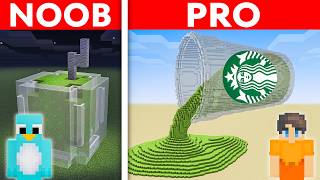 NOOB vs PRO: MATCHA House Build Challenge in Minecraft
