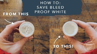 Watercolor Tip - How To Save Bleed Proof White | Watercolor 101