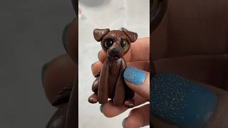 Miniature Clay Labrador #polymerclay #clayminiature #dogartist #howtosculpt #christmasgiftideas