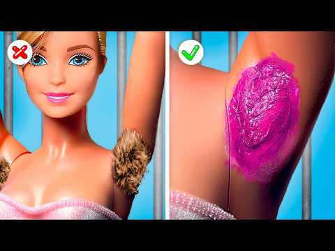 Barbie Surviving The Most Strictest Jail! Miniature DIY Crafts For Barbie Doll || Barbie Makeover