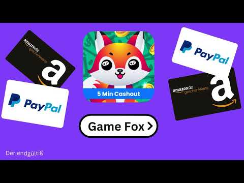 Mit Game Fox PayPal Guthaben und Gutscheine erhalten