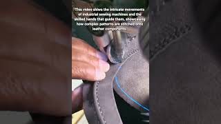 The Art of Shoe Construction: Masterclass in Industrial Stitching & Handcrafting