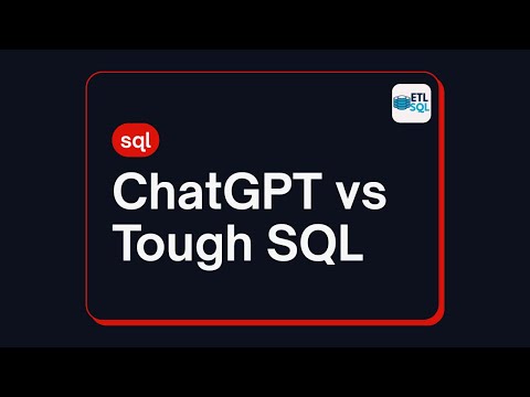 Can ChatGPT Solve Hard SQL Problems? I Tested It! #sql #sqlforbeginners