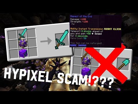HYPIXEL IS SCAMMING!? AOTE/AOTV Glitch Skyblock #shorts
