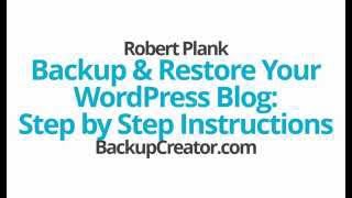 Backup & Restore Your WordPress Blog: Step by Step Instructions
