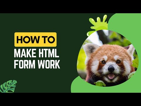 How to Make HTML FORM Work? - Receive Emails From Your HTML FORM
