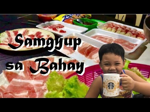 Biglaang Samgyup sa bahay / busog n nman si kuya jet 😆😁 #17               -short video-