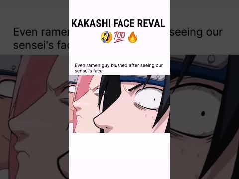 Kakashi Face Reveal 😂🔥#naruto #anime #kakashi