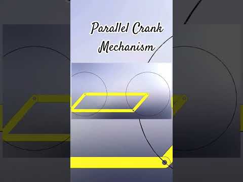Parallel Crank Mechanism|| #solidworks #mechanism #mechanical #shorts