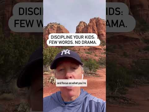 Discipline your kids: few words no drama