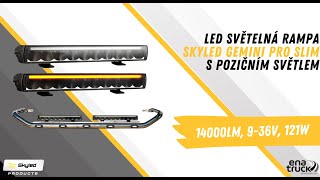 LED světelná rampa SKYLED GEMINI PRO SLIM s bílým a oranžovým pozičním světlem