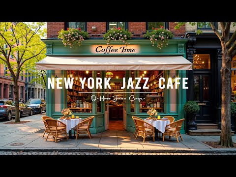 New York Street Cafe Jazz – Gentle Bossa Nova Instrumentals & Coffee Ambience for Stress Relief