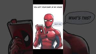 You left your diary at my house #spideypool