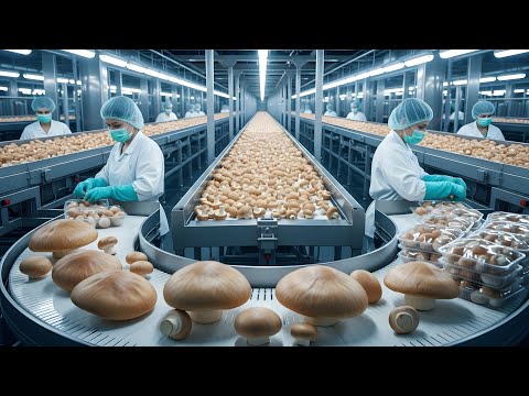 Inside a Modern Mushroom Processing Factory: From Fresh Harvest to Perfect Dried Seasoning Packs