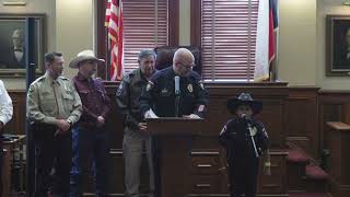 Swearing in Devarjaye "DJ" Daniel