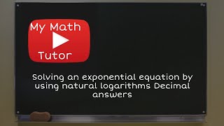 ALEKS | Solving an exponential equation by using natural logarithms: Decimal answers