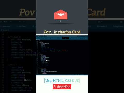 {Comment :"invitation " for source code } Modern Event Invitation Card using HTML, CSS & JS