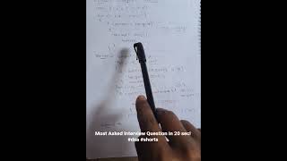 Most Asked Interview Question in 20 sec! #dsa #shorts