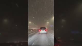 Tesla Autopilot during snow storm #teslamodely #tesla #automobile #autopilot
