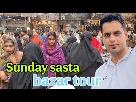 Sunday Bazar Ka Haal | Rs.500 Mein Kya Kya Milta Hai? 😱 | Sasta Market Vlog