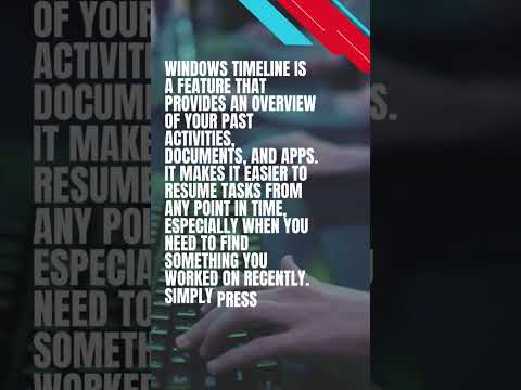 Windows Timeline #productivity #productivitytips #digitalworkplace #ActivityHistory