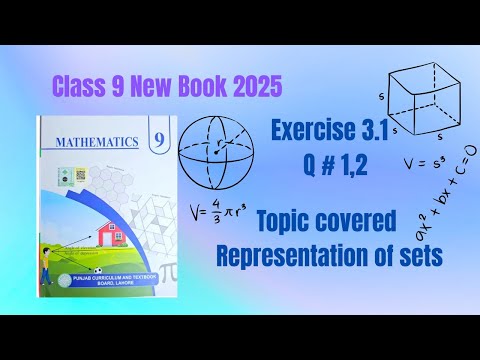 Representation of Sets | Set Builder & Tabular Notation | Class 9 Math Exercise 3.1 Solutions