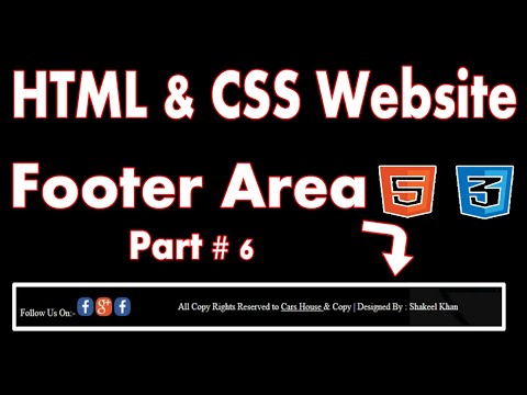 Footer Html Css | website footer design | (The Easy Way)