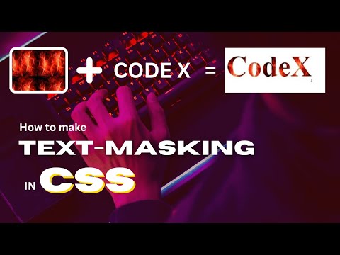 CSS mask text / Text mask css with CodeX