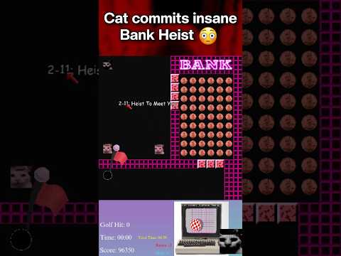 Uncanny cat commits an insane bank heist #indiegame #cat