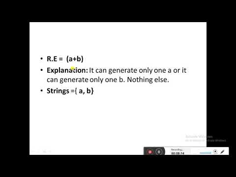 REGULAR EXPRESSION IN THEORY OF AUTOMATA