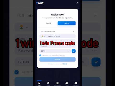 1win Promo code || 1win bonus code for Registration #1win