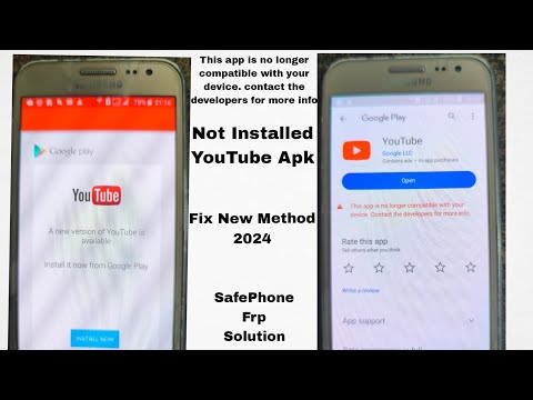Samsung J2 This app is no longer compatible with your device. contact the developers for more info 😓