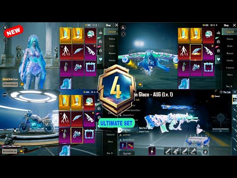 NEXT ULTIMATE SET | GLACIAL BRIDE SET | AUG UPGRADE SKIN | MYTHIC EMOTE AND BIKE | PUBG