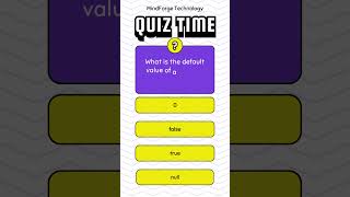 What is the default value of a boolean in C#? | C# Developer Quiz