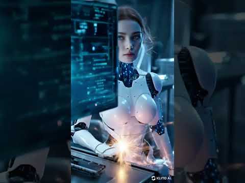 AI Angel: Lab Repair Gone  Wrong?CinematicAI #AIFuture #RobotKiss #LoveInTheFuture