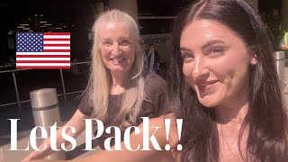 Pack with me & full trip itinerary 🇺🇸 || Disclaimer: my mental health is not the best in this video!