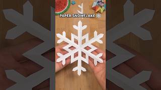 ❄️EASY PAPER SNOWFLAKE STEP BY STEP | BEST SCHOOL PROJECT INCL ART