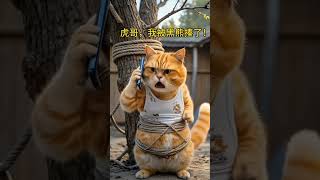 cat and tiger 🐯 🐅 🐯 🐅 cadnape #ai #cute #funny #animation