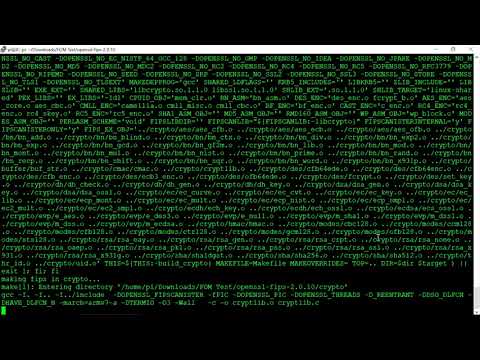 Building The OpenSSL FIPS Object Module
