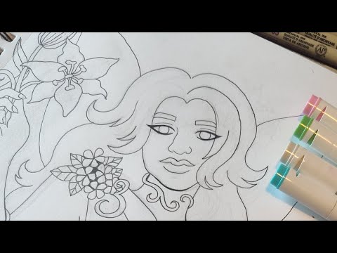 Coloring With Ohuhu Markers In Real Time